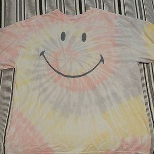 Smiley Tie Dye Graphic Tee